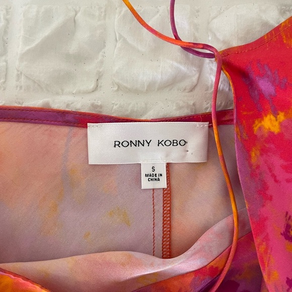 Ronny Kobo Collection Capri 100% Silk Spaghetti Strap Slip Dress - Picture 10 of 14